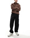 【送料無料】 リバーアイランド メンズ カジュアルパンツ ボトムス River Island carpenter pants in black Black