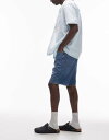 【送料無料】 オンリーアンドサンズ メンズ ハーフパンツ・ショーツ ボトムス ONLY & SONS fade loose fit denim shorts in mid blue wash Medium blue denim(4)