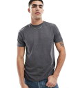 【送料無料】 エイソス メンズ Tシャツ トップス ASOS DESIGN essential crew neck t-shirt in heathered c...