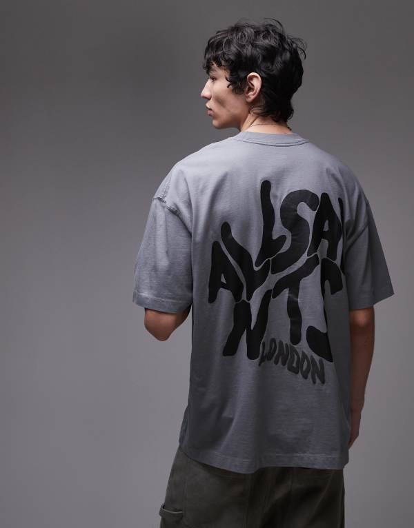 ̵ 륻  T ȥåץ AllSaints Orlando back print t-shirt in m...