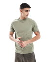 【送料無料】 エイソス メンズ Tシャツ トップス ASOS DESIGN essential crew neck t-shirt with cuffed sl...