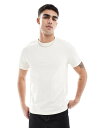 【送料無料】 エイソス メンズ Tシャツ トップス ASOS DESIGN essential crew neck t-shirt with roll slee...