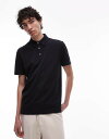【送料無料】 マンゴ メンズ ポロシャツ トップス Mango polo shirt in navy NAVY