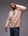 【送料無料】 トップマン メンズ カーディガン アウター Topman knit button up cardigan in ecru ECRU