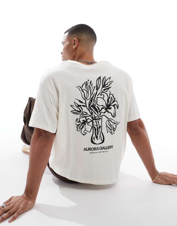 ̵ å  硼  T ȥåץ Jack & Jones oversized cropped t-s...