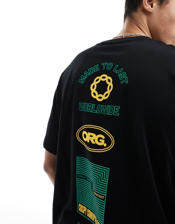̵ å  硼  T ȥåץ Jack & Jones oversized t-shirt wit...