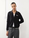 【送料無料】 ディッキーズ メンズ カーディガン アウター Dickies Lewistown cardigan in black Black