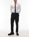 【送料無料】 マンゴ メンズ カジュアルパンツ ボトムス Mango slim fit smart tailored pants in navy NAVY