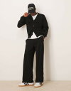 【送料無料】 マンゴ メンズ カーディガン アウター Mango knit cardigan in black Black
