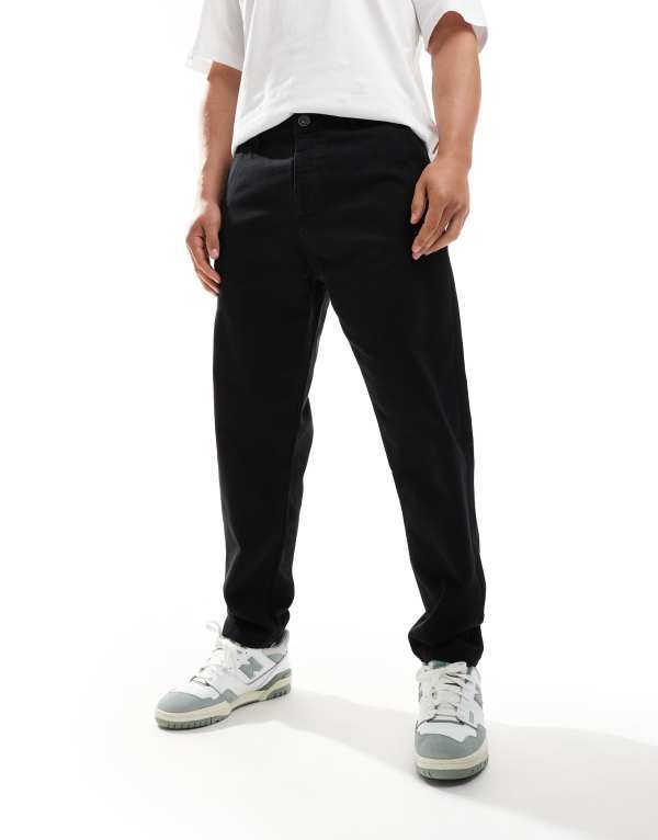 【送料無料】 ブレーブソウル メンズ カジュアルパンツ ボトムス Brave Soul tapered pants in black Black