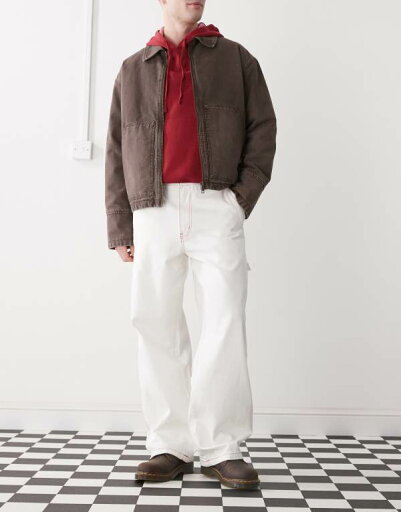 【送料無料】 ディッキーズ メンズ カジュアルパンツ ボトムス Dickies Painter denim pants in white EGRET 【送料無料】 ディッキーズ メンズ カジュアルパンツ ボトムス Dickies Painter denim pants in white EGRET