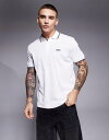 【送料無料】 ボス グリーン メンズ ポロシャツ トップス BOSS Green Paddy logo tipped pique regular fit pol...