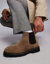 【送料無料】 ウォークロンドン メンズ ブーツ・レインブーツ シューズ Walk London Mayfair chelsea boot in tan sued...