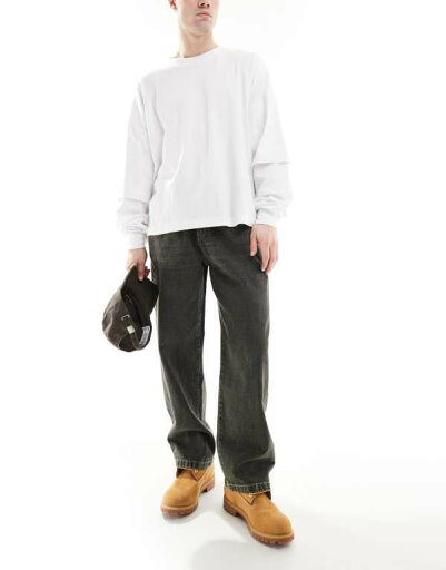 【送料無料】 プルアンドベアー メンズ カジュアルパンツ ボトムス Pull&Bear wide leg washed pants in gray Gray 【送料無料】 プルアンドベアー メンズ カジュアルパンツ ボトムス Pull&Bear wide leg washed pants in gray Gray