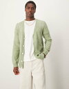 【送料無料】 エイソス メンズ カーディガン アウター ASOS DESIGN textured lightweight knit cardigan in gr...