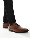 【送料無料】 エイソス メンズ オックスフォード シューズ ASOS DESIGN lace-up derby shoes in tan leather TAN