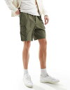 【送料無料】 リバーアイランド メンズ ハーフパンツ・ショーツ ボトムス River Island cargo shorts in khaki Khaki