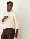【送料無料】 ガント メンズ ニット・セーター アウター GANT shield logo cotton textured half zip knit swea...