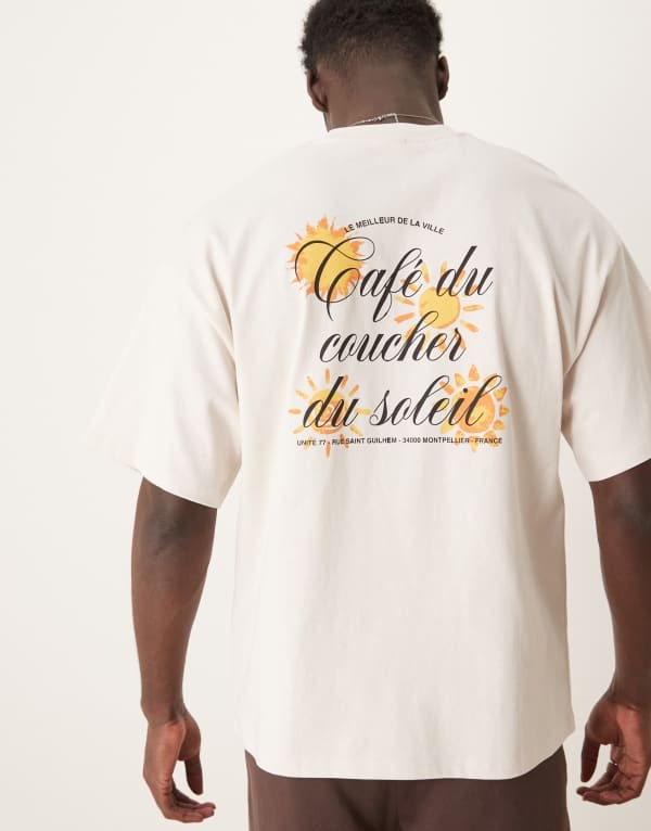 ̵ 쥯ƥåɥ  T ȥåץ Selected Homme oversized t-shirt with su...
