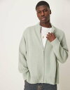 【送料無料】 エイソス メンズ カーディガン アウター ASOS DESIGN super oversized boxy fit brushed knit zi...