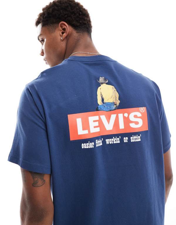 ̵ ꡼Х  T ȥåץ Levi's archive cowboy boxtab logo back prin...