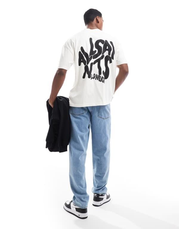 ̵ 륻  T ȥåץ AllSaints Orlando back print t-shirt in w...