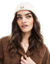 【送料無料】 フレッドペリー レディース 帽子 アクセサリー Fred Perry cable knit beanie in off white White