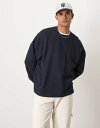 【送料無料】 エイソス メンズ Tシャツ トップス ASOS DESIGN extreme oversized long sleeve T-shirt with...