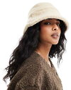 【送料無料】 ピーシーズ レディース 帽子 アクセサリー Pieces teddy bucket hat in cream Pepper
