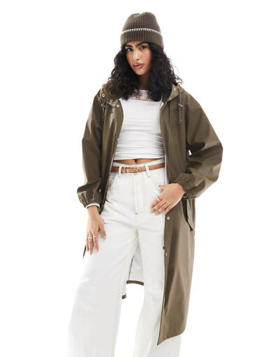 【送料無料】 エイソス レディース コート アウター ASOS DESIGN rubberized rain parka coat in chocolate Chocolate 【送料無料】 エイソス レディース コート アウター ASOS DESIGN rubberized rain parka coat in chocolate Chocolate