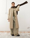 【送料無料】 ウィークデイ レディース コート アウター Weekday Nara oversized car coat in beige Beige