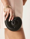 【送料無料】 エイソス レディース クラッチバッグ バッグ ASOS DESIGN ammonite hardcase clutch bag with deta...