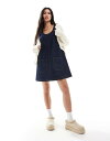 【送料無料】 ミスセルフフリッジ レディース ワンピース トップス Miss Selfridge denim patch pocket pinny dress ...
