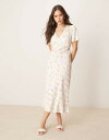 【送料無料】 ノーバディーズ チャイルド レディース ワンピース トップス Nobody's Child Flora midi tea dress in cream tulip Cream Tulip