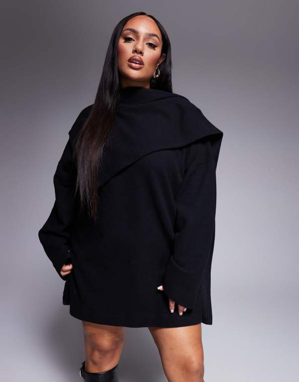 【送料無料】 エイソス レディース ワンピース トップス ASOS DESIGN Curve wra