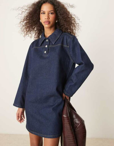 【送料無料】 エイソス レディース ワンピース トップス ASOS DESIGN denim shirt dress in rinse wash Rinse Wash 【送料無料】 エイソス レディース ワンピース トップス ASOS DESIGN denim shirt dress in rinse wash Rinse Wash