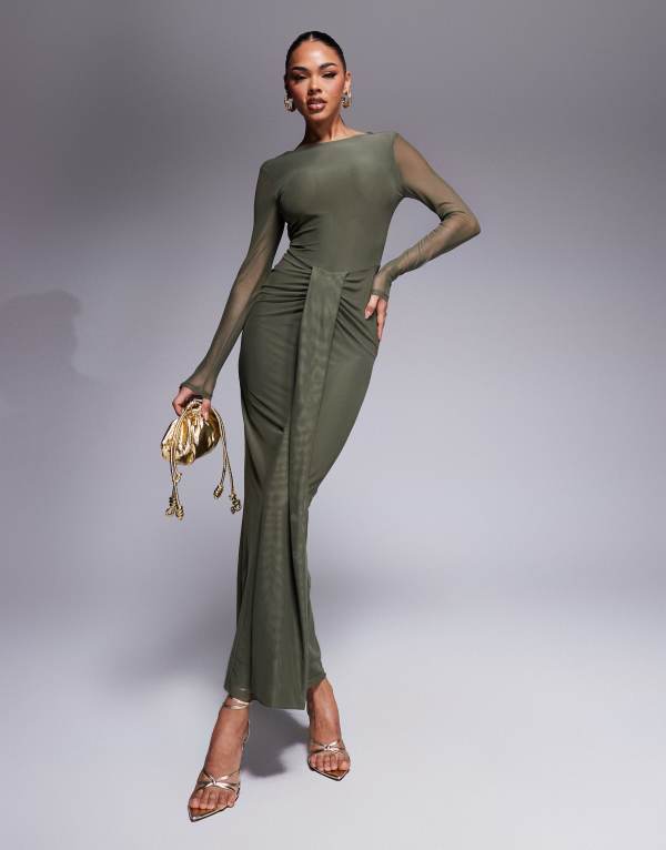 【送料無料】 エイソス レディース ワンピース トップス ASOS DESIGN mesh long