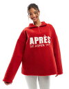 【送料無料】 エイソス レディース パーカー・スウェット アウター ASOS DESIGN apres ski borg graphic sweatshirt ...