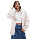 【送料無料】 エイソス レディース パーカー・スウェット アウター ASOS DESIGN high neck zip up sweatshirt in hea...