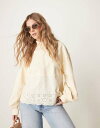 【送料無料】 エイソス レディース パーカー・スウェット アウター ASOS DESIGN oversized hoodie with embroidery d...