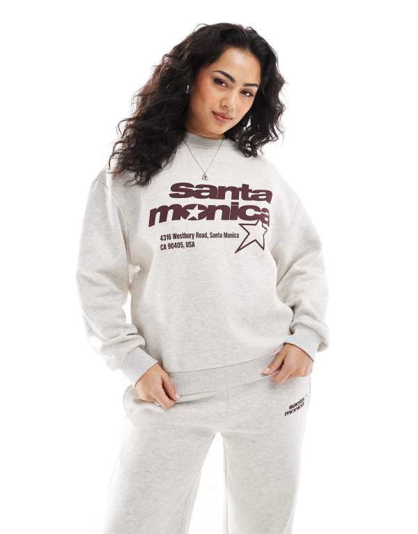 ̵ ץ륢ɥ٥ ǥ ѡå  Pull&Bear 'Santa Monica' graphic...