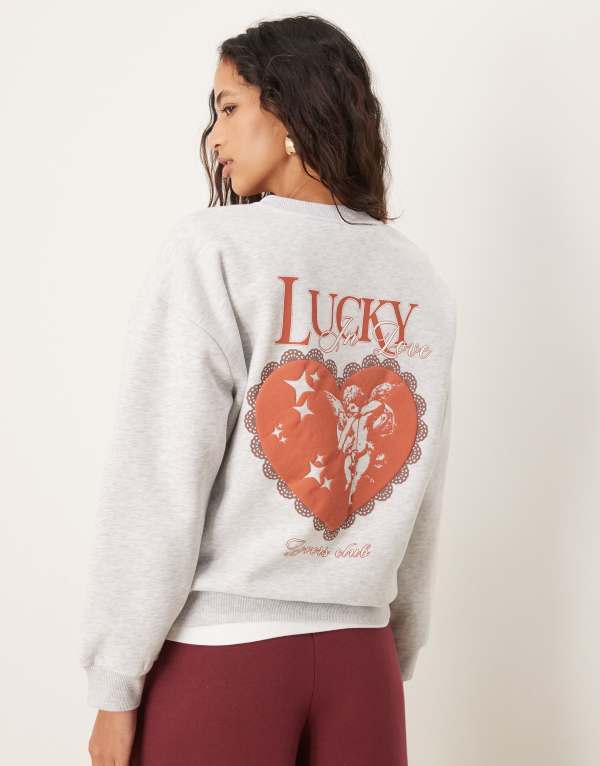 ̵  ǥ ѡå  ASOS DESIGN oversized sweatshirt wit...
