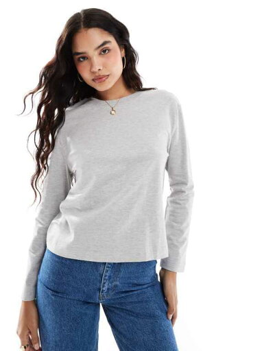 【送料無料】 セレクティッド レディース パーカー・スウェット アウター Selected Femme oversized top in gray Gray 【送料無料】 セレクティッド レディース パーカー・スウェット アウター Selected Femme oversized top in gray Gray