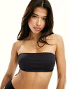 【送料無料】 エイソス レディース ブラジャー アンダーウェア ASOS DESIGN Marina smoothing padded multiway bandeau bra in black Black