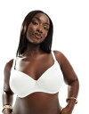 【送料無料】 エイソス レディース ブラジャー アンダーウェア ASOS DESIGN Curve molded t-shirt bra in white White(4)