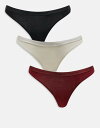 【送料無料】 カルバンクライン レディース ブリーフパンツ アンダーウェア Calvin Klein Modern Logo 3 pack thongs wit...