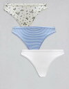 【送料無料】 リンデックス レディース ブリーフパンツ アンダーウェア Lindex lace 3 pack brazilian in multi print ...