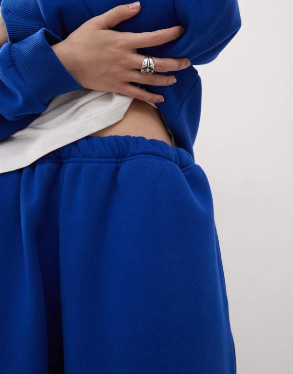 【送料無料】 コルージョン レディース カジュアルパンツ ボトムス COLLUSION relaxed sweatpants in blue BLUE