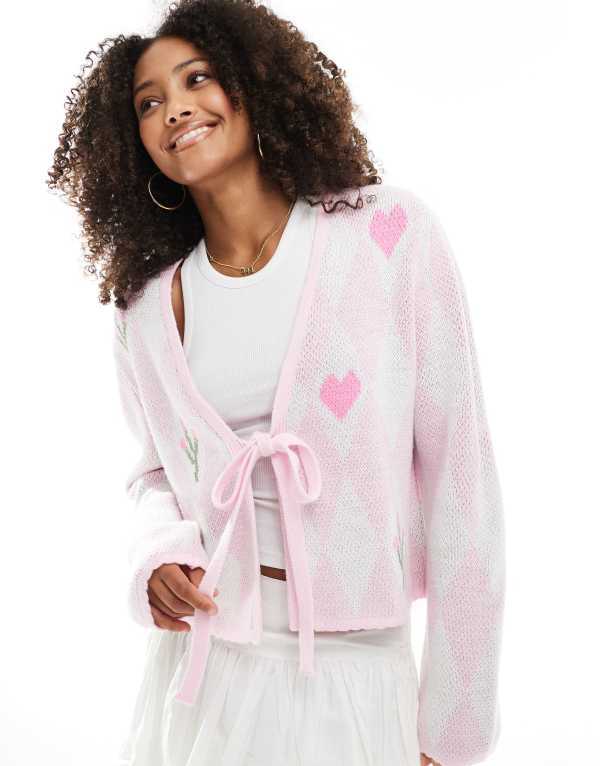 ̵ ߥեեå ǥ ǥ  Miss Selfridge diamond knit cardiga...