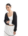 【送料無料】 オンリー レディース カーディガン アウター ONLY crochet cardigan in black Black